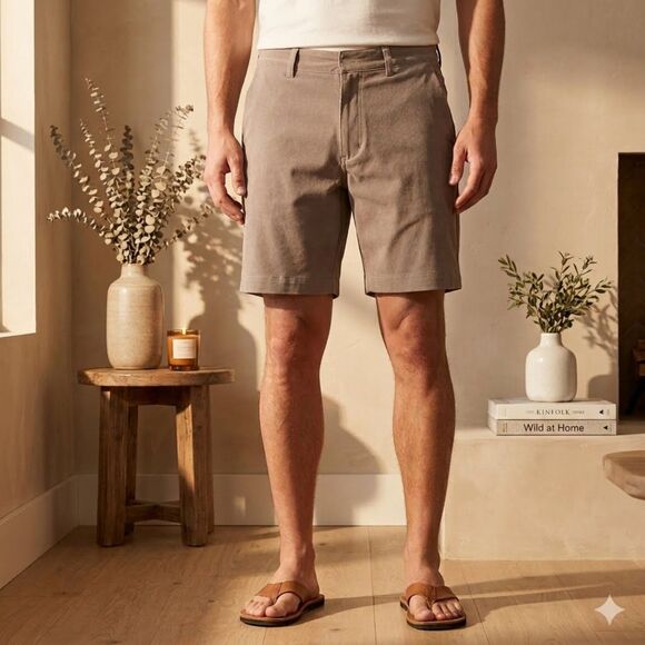 The North Face Other - The North Face Rockaway Shorts Mens 34 Beige Nylon Stretch Hiking Outdoor